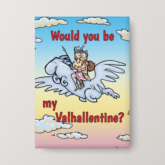 Would you be my Valhallentine Acrylic Keychain (Front)
