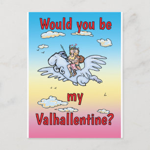 Would you be my Valhallentine Holiday Postcard