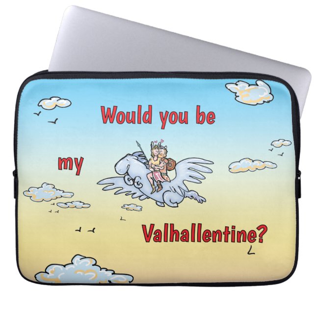 Would you be my Valhallentine Laptop Sleeve (Front)