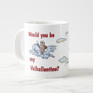 Would you be my Valhallentine Large Coffee Mug