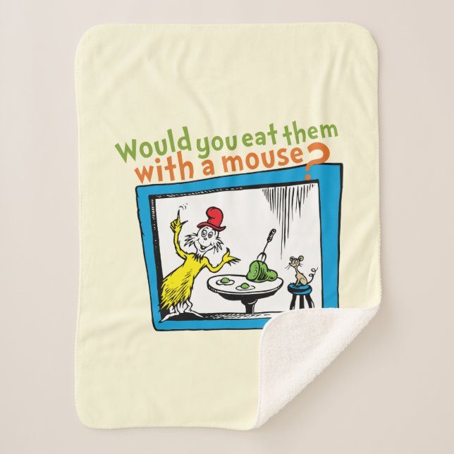 Would You Eat Them With A Mouse? Sherpa Blanket (Front)