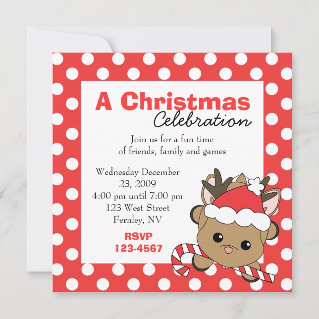 Would you like a Candy-Cane? Invitation (Front)