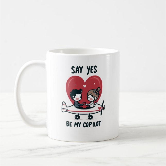 Would You Marry Me Gift, Proposal Gift, Engagement Coffee Mug (Left)