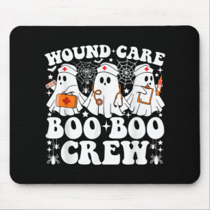 Wound Care Boo Boo Crew Nurse Funny Ghost Hallowee Mouse Pad