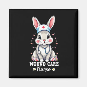 Wound Care Nurse Bunny With Stethoscope Easter Nur Magnet