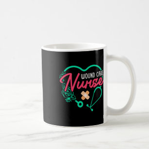 Wound Care Nurse Heart Stethoscope Coffee Mug