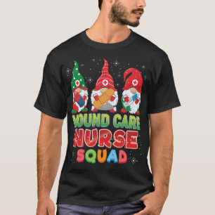 Wound Care Nurse Squad Christmas Gnomes Ugly Sweat T-Shirt