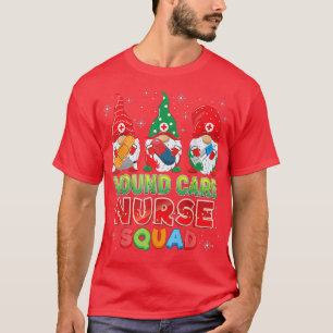Wound Care Nurse Squad Christmas Gnomes Ugly Sweat T-Shirt