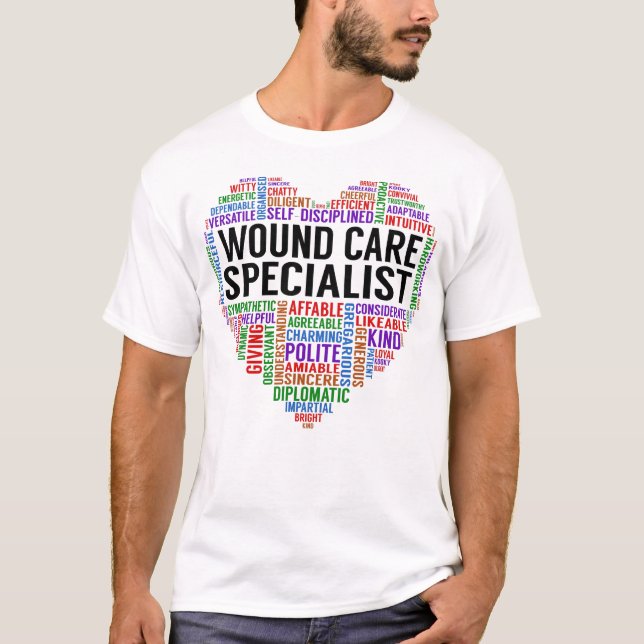 Wound Care Specialist Heart T-Shirt (Front)