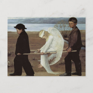Wounded angel postcard