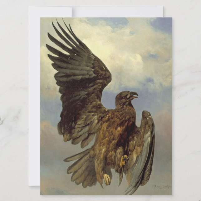 Wounded Eagle (by Rosa Bonheur) Card (Front)