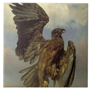Wounded Eagle (by Rosa Bonheur) Ceramic Tile