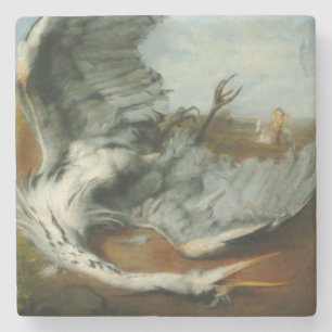 Wounded Heron (by George Frederick Watts) Stone Coaster