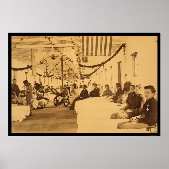 Wounded Soliders in Armoury Square Hospital DC Poster (Front)