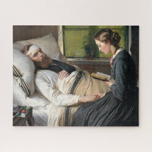 Wounded Warrior (by Elisabeth Jerichau-Baumann) Jigsaw Puzzle