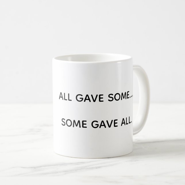 Wounded Warriors Support Coffee Mug (Front Right)