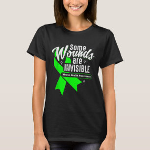 Wounds Are Invisible Mental Health Awareness Women T-Shirt