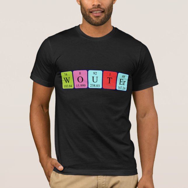 Wouter periodic table name shirt (Front)