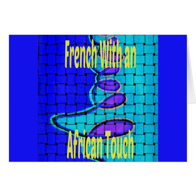 Woven African Design: A French Twist (Front Horizontal)