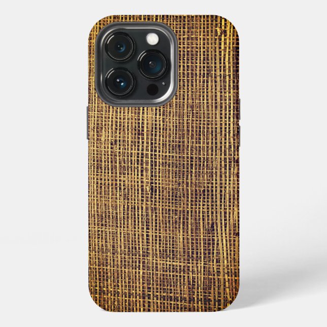 Woven Bamboo Pattern iPhone Case (Back)