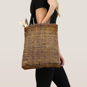 Woven Bamboo Pattern Tote Bag