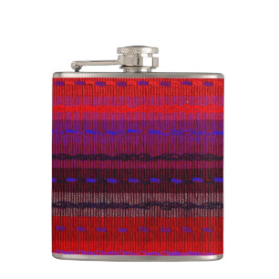Woven Bands Hip Flask