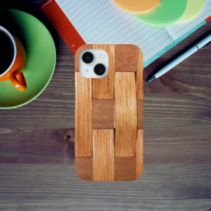 Woven Basket Background iPhone 15 Case