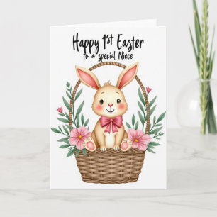 Woven Basket Bunny Card