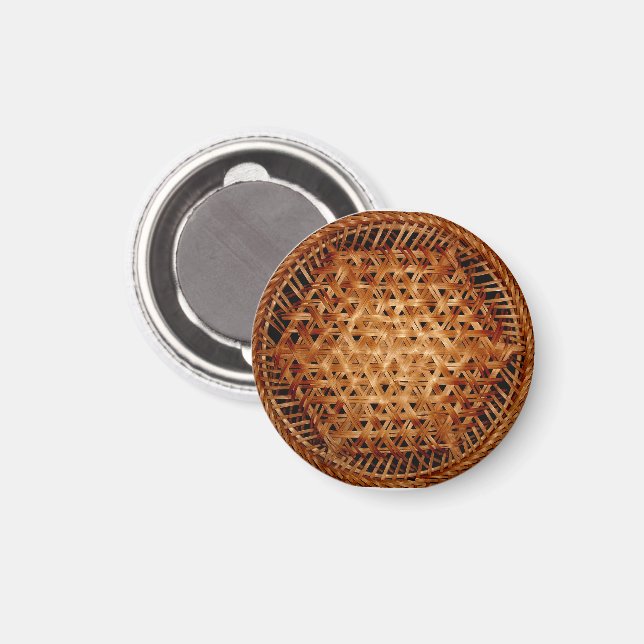 Woven Basket Detail Magnet (Front/Back)