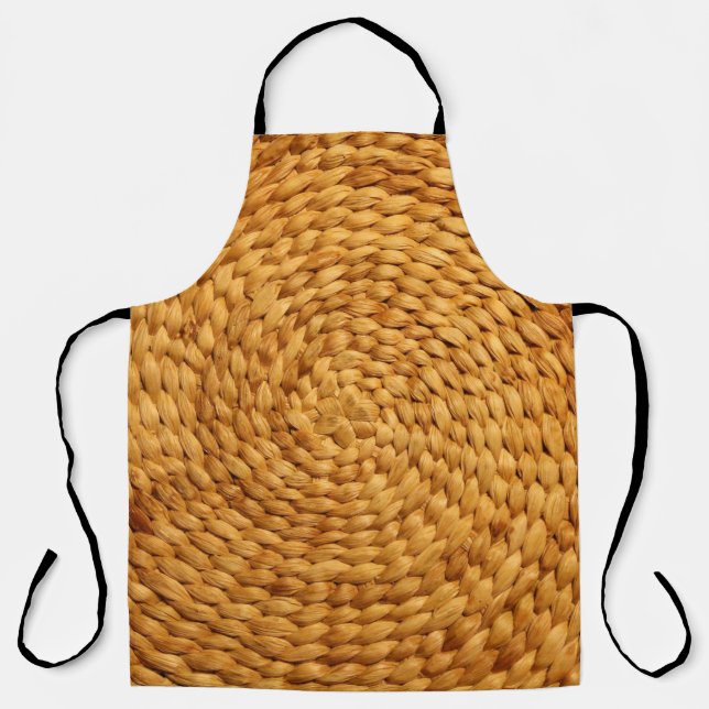 woven bast background texture brown apron (Front)