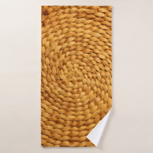woven bast background texture brown bath towel