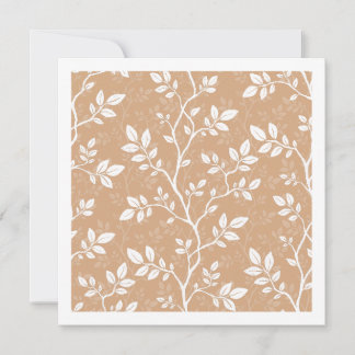 Woven Branches Soft Marigold Minimalist Botanical Card