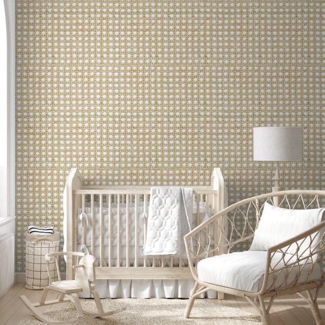 Woven Cane Webbing | Natural Rattan  Wallpaper (Kids)