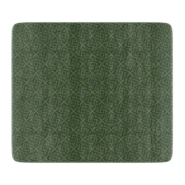 Woven Celtic Knot Pattern Cutting Board (Front)