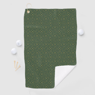 Woven Celtic Knot Pattern Golf Towel