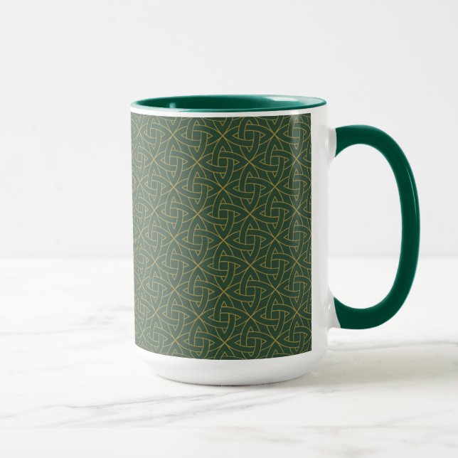 Woven Celtic Knot Pattern Mug (Right)