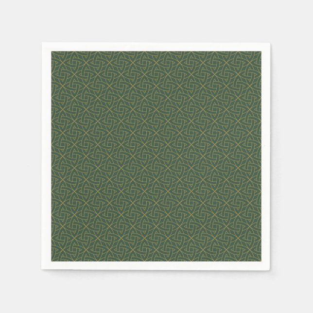 Woven Celtic Knot Pattern Napkin (Front)