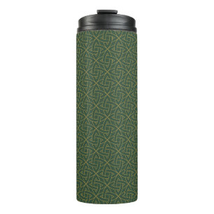 Woven Celtic Knot Pattern Thermal Tumbler