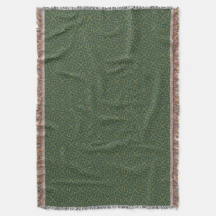 Woven Celtic Knot Pattern Throw Blanket