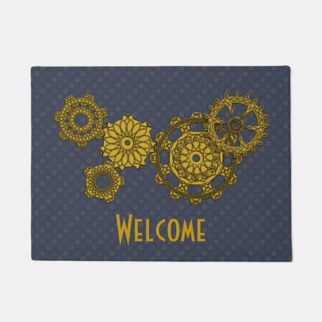 Woven Clockwork Doormat (Front)