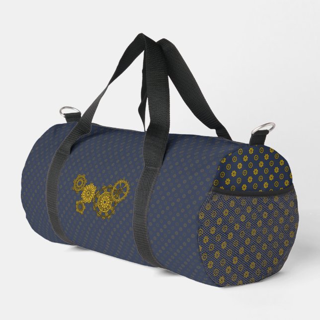 Woven Clockwork Duffle Bag (Right Corner)