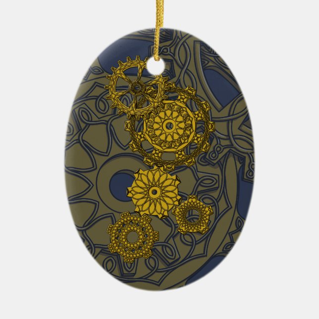 Woven Clockwork Ornament (Front)