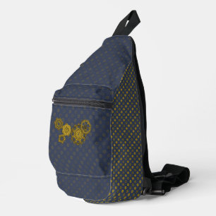 Woven Clockwork Sling Bag
