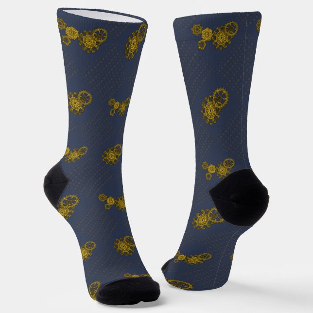 Woven Clockwork Socks (Angled)