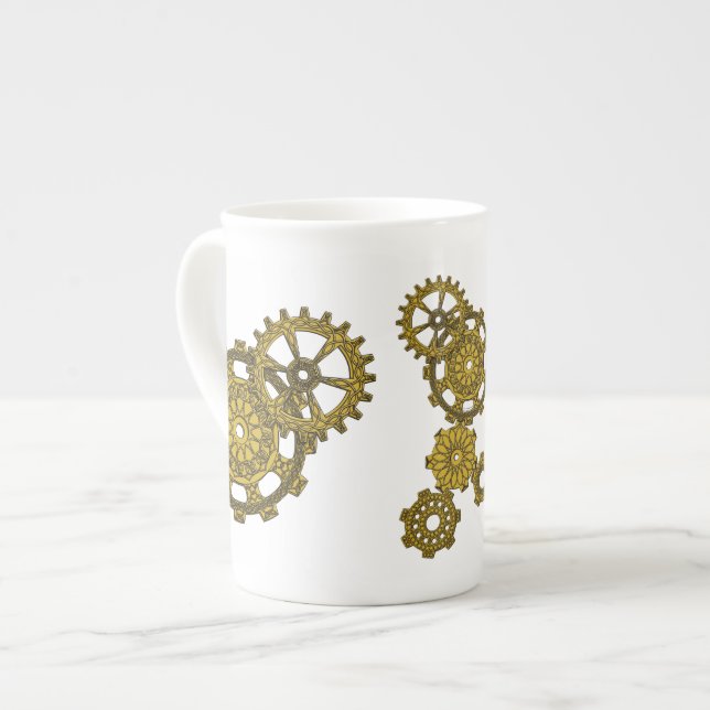 Woven Clockwork Speciality Mug (Front Left)