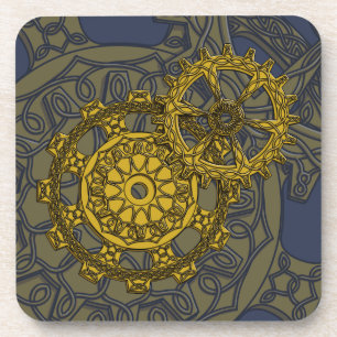 Woven Clockwork Square Coaster