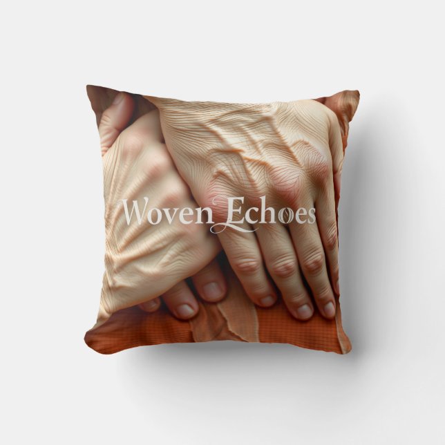 Woven Echoes Hands Cushion (Front)