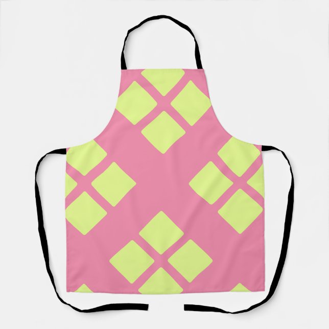 Woven Flamingo Pink  Apron (Front)