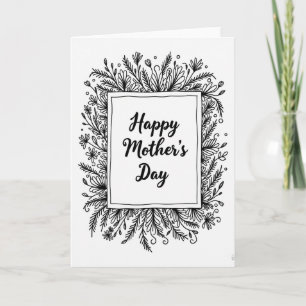 Woven Happy Mothers Day Card