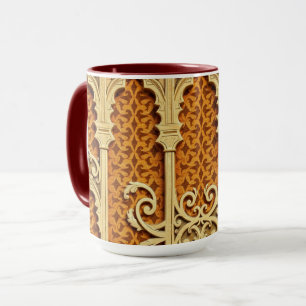 Woven Islamic Textures   Cinematic Earth Tone Mug